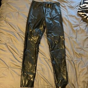 Size medium faux leather leggings